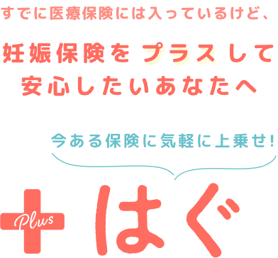 妊娠保険をプラスして安心したいあなたへ